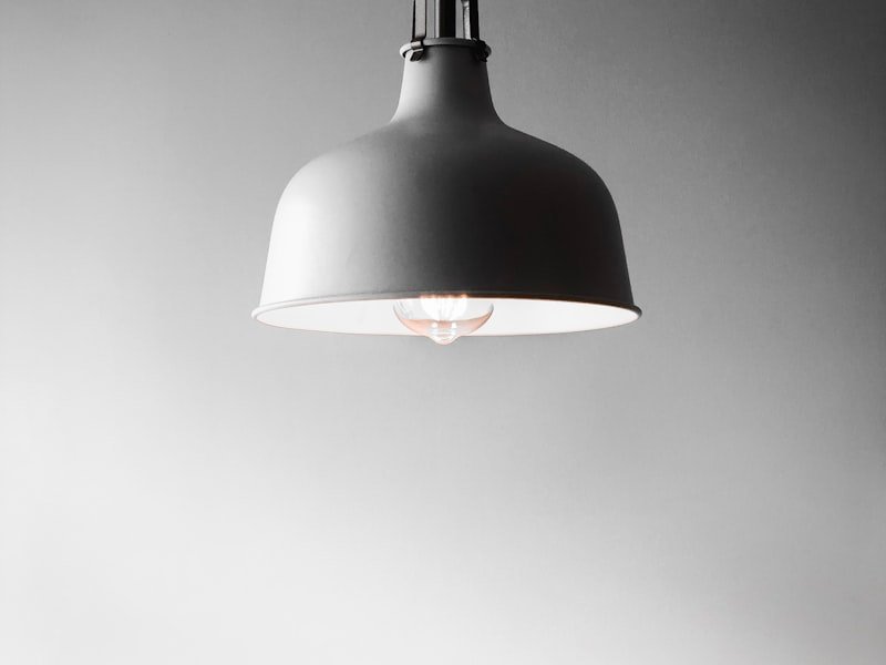 Pendant light fixture — representative of small electrical fixture installation work