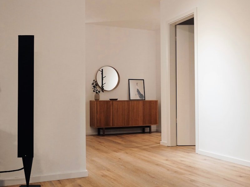 Freshly installed hardwood floor in an Ottawa home entryway