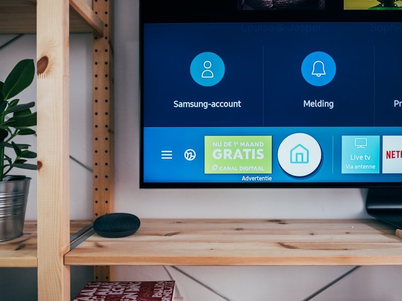 Flat-screen TV professionally mounted with concealed wiring